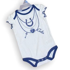 Baby Girls 3/6 Months COLTS NFL Team Apparel Onesie Blue & White